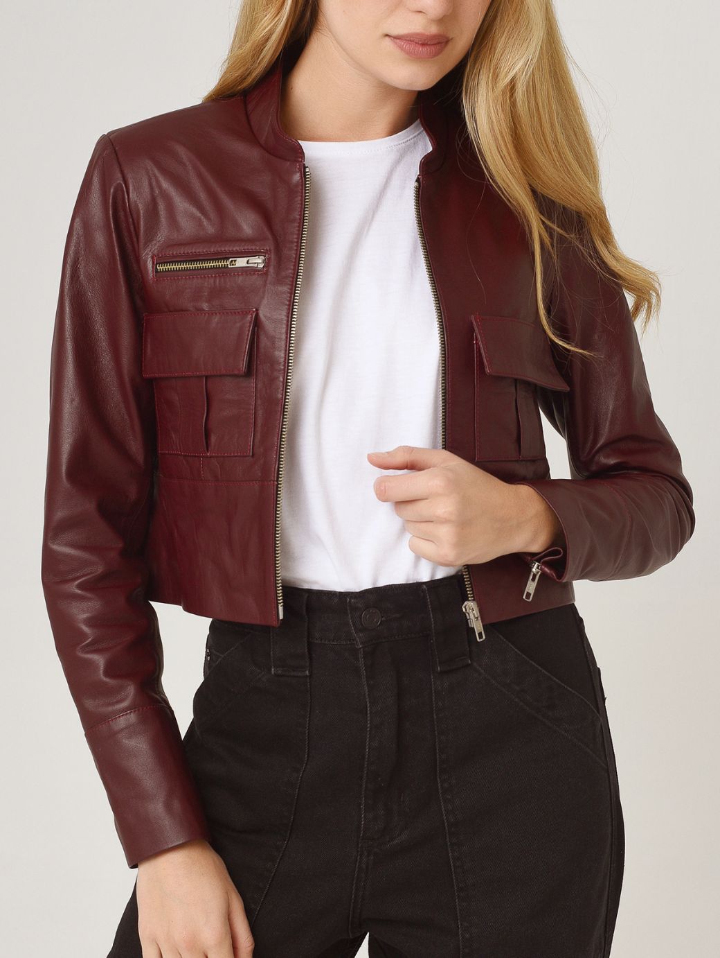 CROP JACKIE BORGOÑA